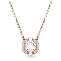 Collier Una en Métal Plaqué Or Rose avec Cristaux Swarovski - 15