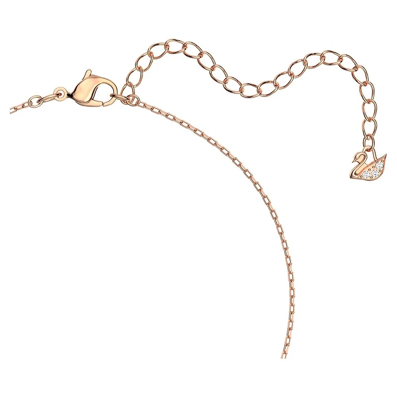 Collier Una en Métal Plaqué Or Rose avec Cristaux Swarovski - 15
