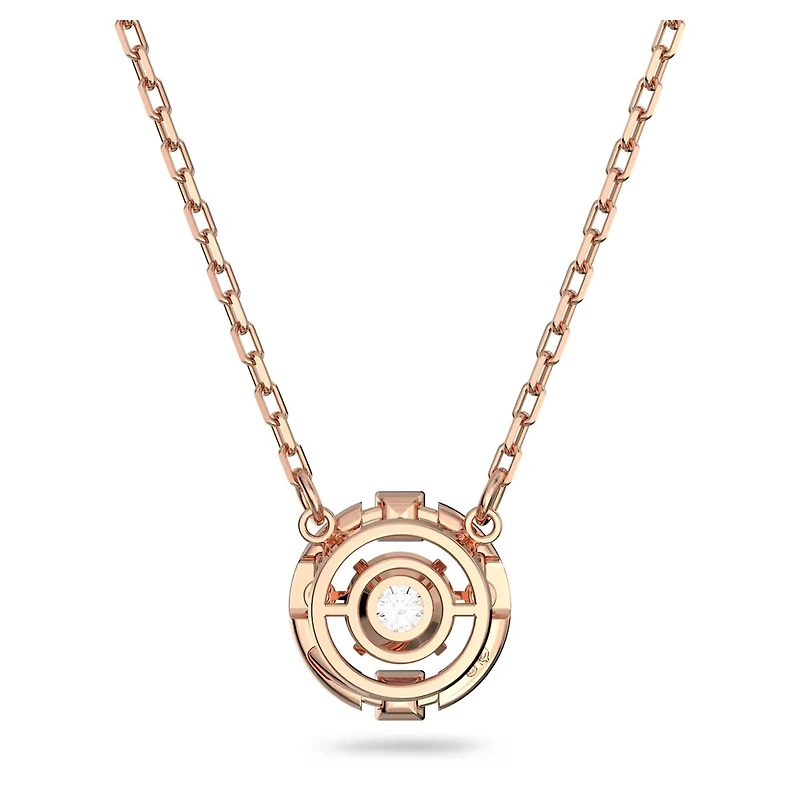 Collier Una en Métal Plaqué Or Rose avec Cristaux Swarovski - 15