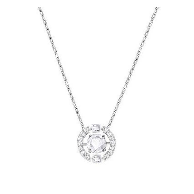 Collier Swarovski '' Sparkling Dance '' - Blanc, Métal rhodié. Color: blanc | Doucet Latendresse