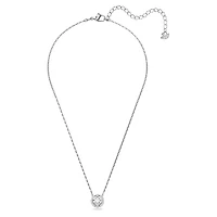 Collier Una en Métal Rhodié avec Cristaux Swarovski - 15