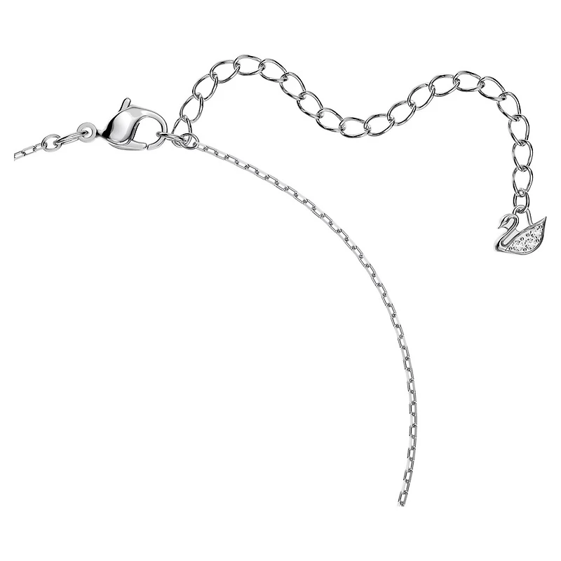 Collier Una en Métal Rhodié avec Cristaux Swarovski - 15