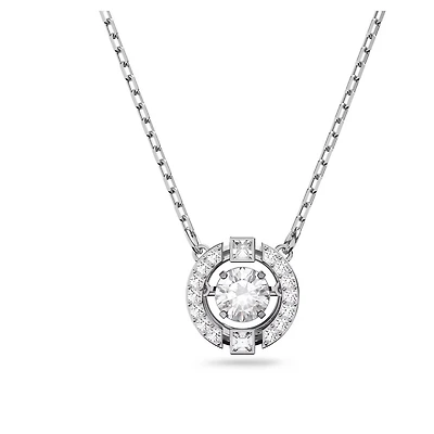 Collier Una en Métal Rhodié avec Cristaux Swarovski - 15