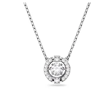 Collier Una en Métal Rhodié avec Cristaux Swarovski - 15