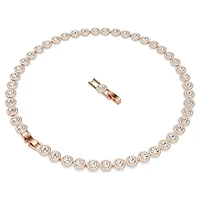 Collier Una Angelic en Métal Plaqué Or Rose avec Cristaux Swarovski - 15