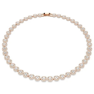 Collier Una Angelic en Métal Plaqué Or Rose avec Cristaux Swarovski - 15