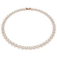 Collier Una Angelic en Métal Plaqué Or Rose avec Cristaux Swarovski - 15