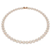Collier Una Angelic en Métal Plaqué Or Rose avec Cristaux Swarovski - 15