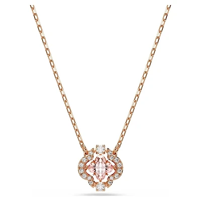 Collier Una en Métal Plaqué Or Rose avec Cristaux Swarovski - 15