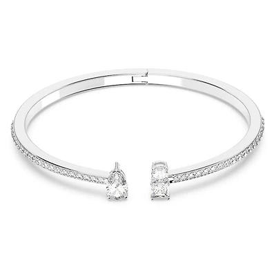 Swarovski ''Attract'' bracelet - White, Rhodium plated. Color: white | Doucet Latendresse