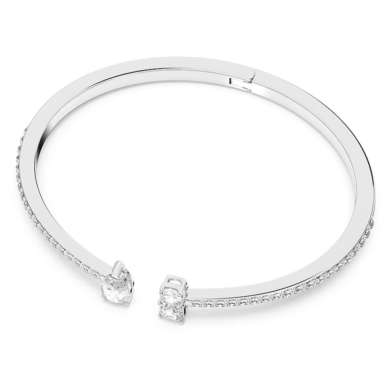 Manchette Mesmera en Métal Rhodié avec Cristaux Swarovski - 6.25