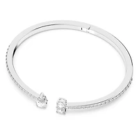 Manchette Mesmera en Métal Rhodié avec Cristaux Swarovski - 6.25