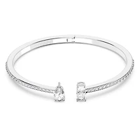 Manchette Mesmera en Métal Rhodié avec Cristaux Swarovski - 6.25