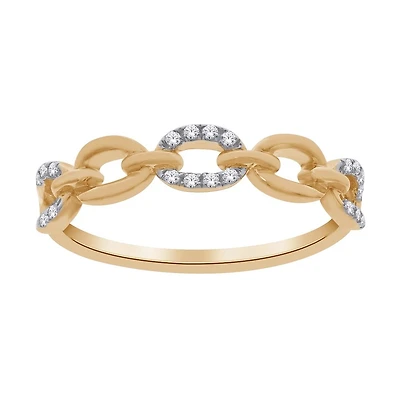 Bague pour femme - Or jaune 10K et diamants 5pts. Color: jaune | Doucet Latendresse