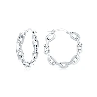 Paperclip Hoop earrings for women