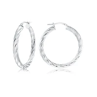 Boucles d’oreilles torsade pour femme