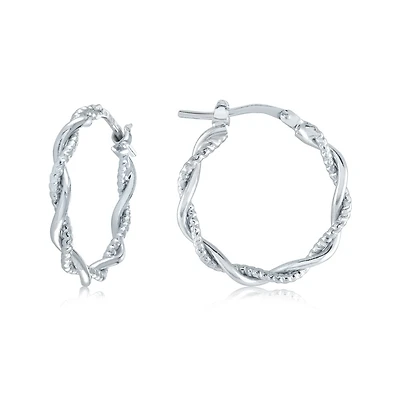 Boucles d’oreilles torsade pour femme