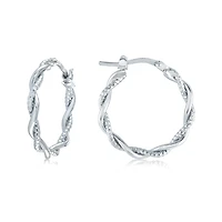 Boucles d’oreilles torsade pour femme