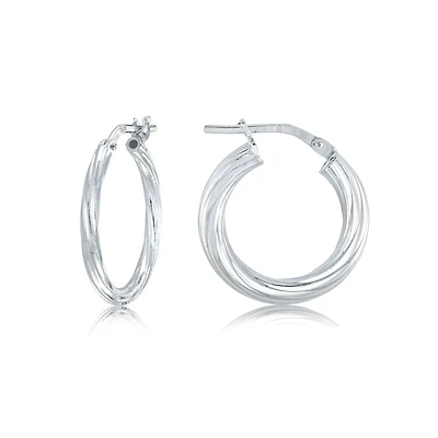 Hoop earrings for women - Sterling silver