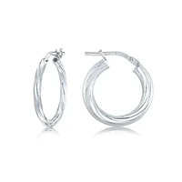 Hoop earrings for women - Sterling silver