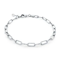 925 Sterling Silver Paperclip Bracelet