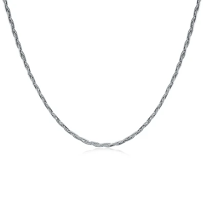 Chaîne torsadée en argent sterling .925. Color: argent | Doucet Latendresse