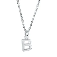 Pendentif lettre ''B'' pour femme avec chaîne - Sterling silver. Color: argent | Doucet Latendresse