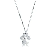 Pendentif patte de chien avec chaîne pour femme - Sterling silver. Color: argent | Doucet Latendresse