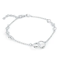 925 silver necklace with circular pendant - 7