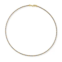 necklace, 3-tone, 10k 18