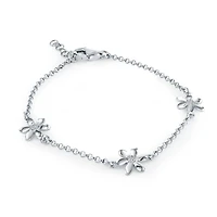 Flower bracelet and cubic zirconia 7