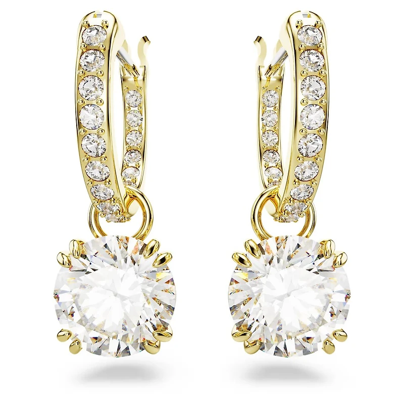 Boucles d'Oreilles Stilla en Métal Plaqué Or avec Cristaux Swarovski