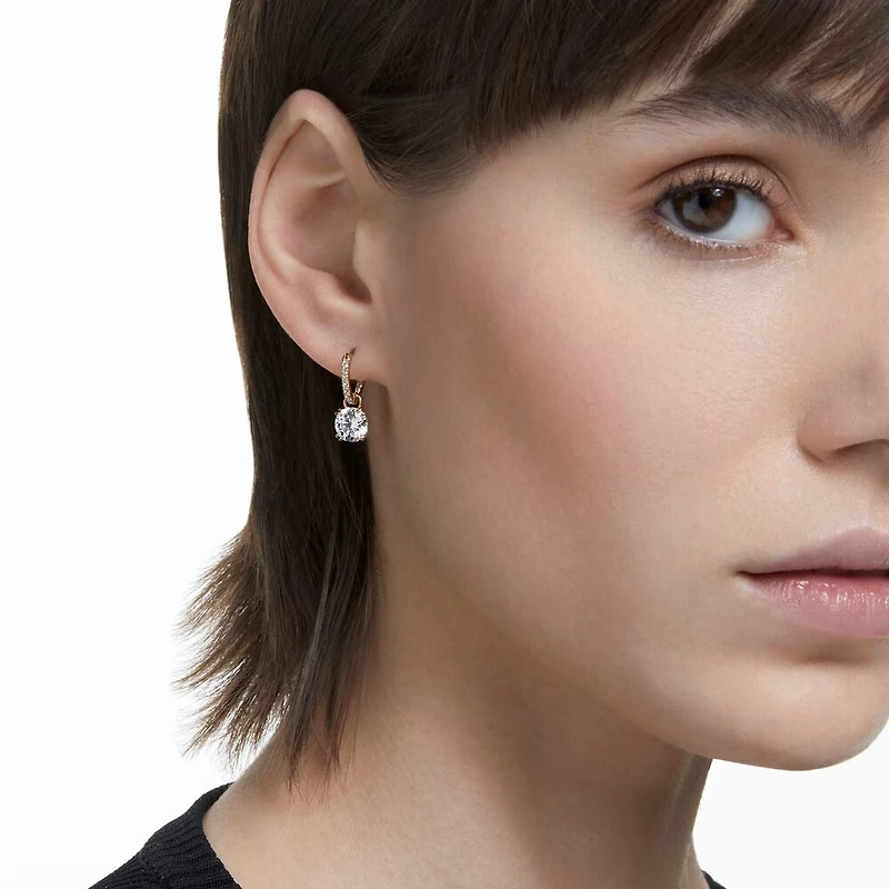 Boucles d'Oreilles Stilla en Métal Plaqué Or avec Cristaux Swarovski