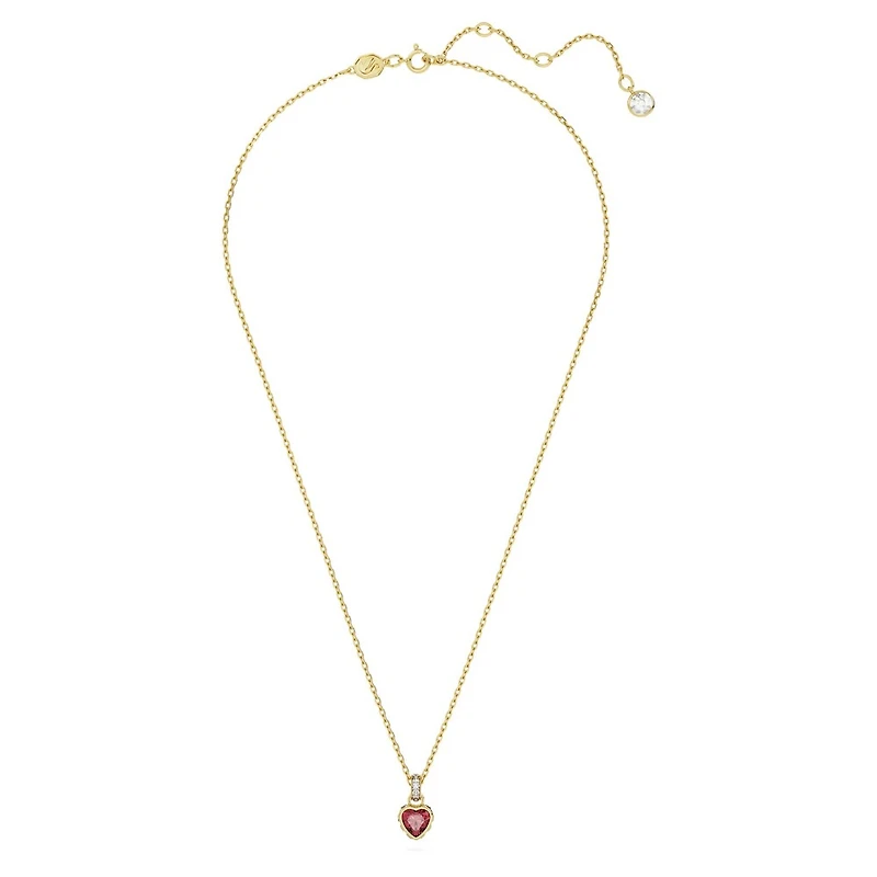 Chroma Necklace in Gold Plated Metal with Swarovski Crystals - 38