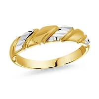 Bague deux tons  10K. Color: 2 | Doucet Latendresse