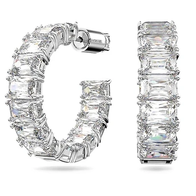 Anneaux d'oreilles Millenia. Color: blanc | Doucet Latendresse