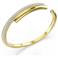 Dextera Bangle in Gold Plated Metal with Swarovski Crystals - 7