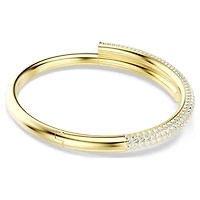 Dextera Bangle in Gold Plated Metal with Swarovski Crystals - 7