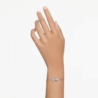 Mesmera Bracelet in Rhodium-Plated Metal with Swarovski Crystals