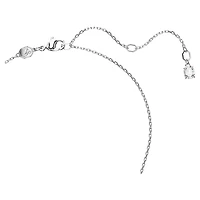 Mesmera Necklace in Rhodium-Plated Metal with Swarovski Crystals - 38