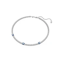 Collier Matrix Tennis en Métal Rhodié avec Cristaux Swarovski - 45cm. Color: blanc | Doucet Latendresse