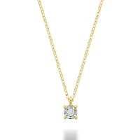 Illusion Pendant - 10k Gold & Diamonds