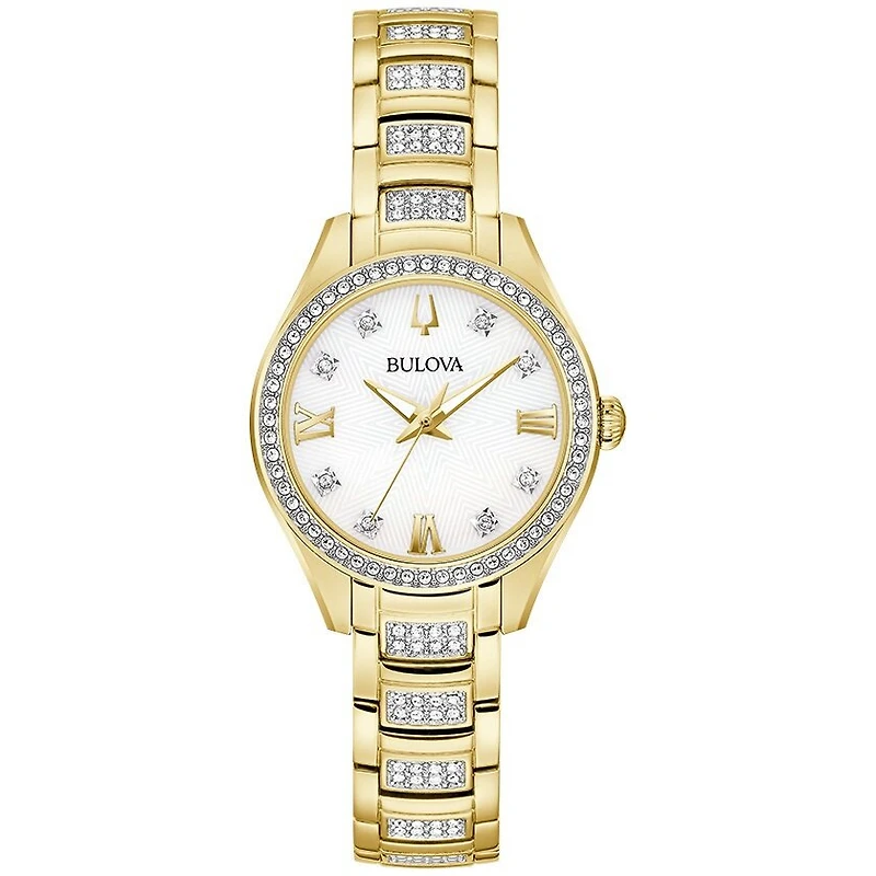 Montre BULOVA pour femmes avec un bracelet aux teintes or en acier inoxydable | Doucet Latendresse