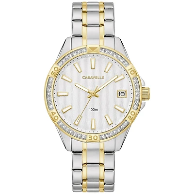 Caravelle Watch Aqualuxx with Stainless Steel Bracelet and Case