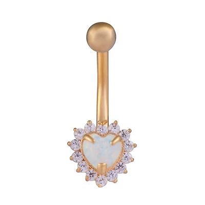 Belly Jewelry 10k gold & Opal. Color: yellow | Doucet Latendresse