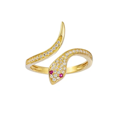 Bague serpente or jaune 10K. Color: jaune | Doucet Latendresse
