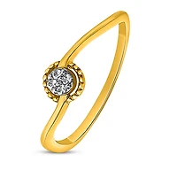 10k Gold Ring with Diamonds