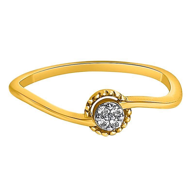 10k Gold Ring with Diamonds