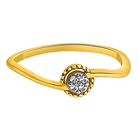 10k Gold Ring with Diamonds