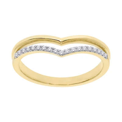 Ring for women - 10k gold & diamonds. Color: yellow | Doucet Latendresse